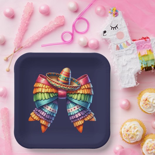 Assiettes En Carton Pinata Bow (Fête)