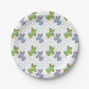 Assiettes En Carton Piñatas et confettis