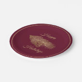 Assiettes En Carton Pine d'hiver (Angle)