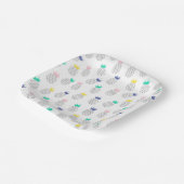 Assiettes En Carton Pineapples (Angulaire)