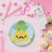 Assiettes En Carton Pineappy Little Mister Boys  (Fête)