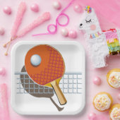 Assiettes En Carton Ping Pong (Fête)