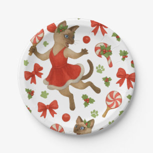 Assiettes En Carton Ping Pong sur le thème de Noël pour les amoureux d