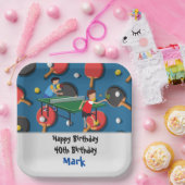 Assiettes En Carton Ping pong Table Tennis Carte Anniversaire (Fête)