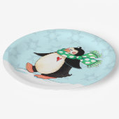 Assiettes En Carton Pingouin (Angle)