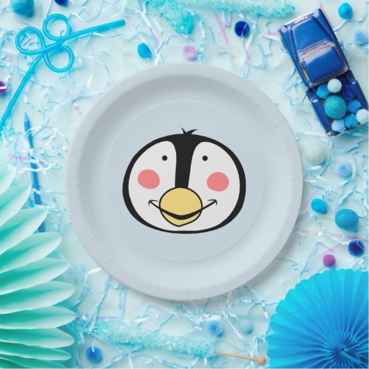 Assiettes En Carton Pingouin (Fête)