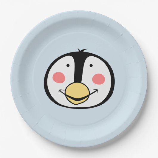 Assiettes En Carton Pingouin (Devant)