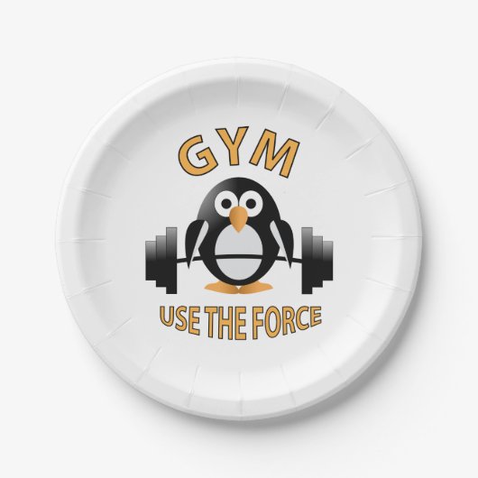 Assiettes En Carton Pingouin avec cloche (Devant)