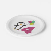 Assiettes En Carton Pingouin Ballons D'Anniversaire Pour Enfants Papie (Angle)