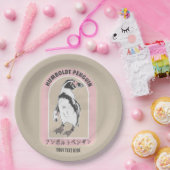 Assiettes En Carton Pingouin de Humbolt écriture japonaise (Fête)