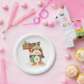 Assiettes En Carton Pingouin d'hiver et oiseau Chillin Noël (Fête)
