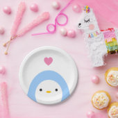 Assiettes En Carton Pingouin en Aimer Plaque de papier (Fête)
