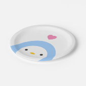 Assiettes En Carton Pingouin en Aimer Plaque de papier (Angle)