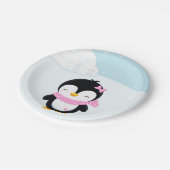 Assiettes En Carton Pingouin mignon (Angle)