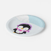 Assiettes En Carton Pingouin mignon (Angle)