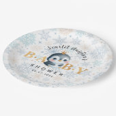 Assiettes En Carton Pingouin mignon baby shower avec Plaques en papier (Angle)