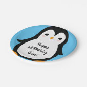 Assiettes En Carton Pingouin mignon Plaques d'hiver 1er anniversaire (Angle)