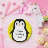 Assiettes En Carton Pingouin mignon Plaques d'hiver 1er anniversaire (Fête)
