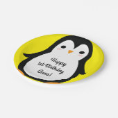 Assiettes En Carton Pingouin mignon Plaques d'hiver 1er anniversaire (Angle)