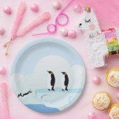 Assiettes En Carton Pingouins (Fête)
