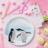 Assiettes En Carton Pingouins d'Adelie (Fête)