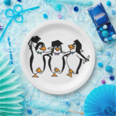 Assiettes En Carton Pingouins diplômés (Fête)
