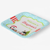 Assiettes En Carton Pingouins mignons d'hiver (Angulaire)