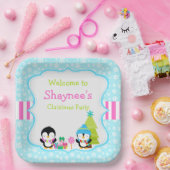 Assiettes En Carton Pingouins mignons d'hiver (Fête)