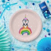 Assiettes En Carton Pinguim unicórnio (Fête)