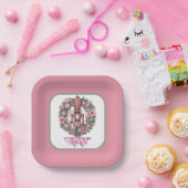 Assiettes En Carton Pink and Green African American Nutcracker Holiday (Fête)