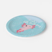 Assiettes En Carton Pink Axolotl fête d'anniversaire (Angle)