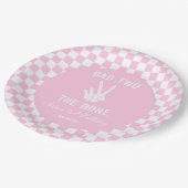 Assiettes En Carton Pink Bad Two The Bone Skeleton 2e fête d'anniversa (Angle)