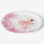 Assiettes En Carton Pink Ballerina Matching  (Angle)