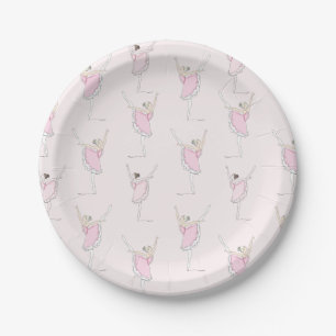 Assiettes En Carton Pink Ballerina Pink Petits Plaques Papier