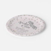 Assiettes En Carton Pink Batty, Stars & Moons Éffrayant mignon (Angle)