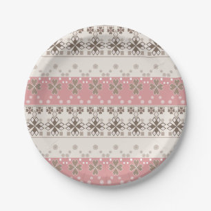 Assiettes En Carton Pink beige