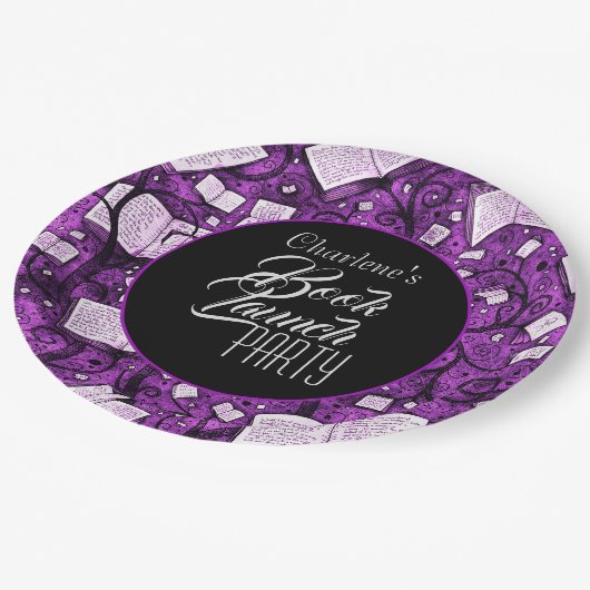 Assiettes En Carton Pink Book Launch Party (Angle)