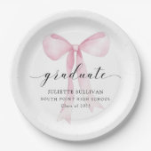 Assiettes En Carton Pink Bow (Devant)