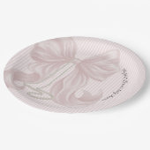 Assiettes En Carton Pink Bow Baby Shower  (Angle)