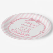 Assiettes En Carton Pink Bow Just Wanna be ONE (Angle)