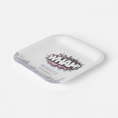 Assiettes En Carton Pink Comics Livre Superhero Anniversaire (Angulaire)
