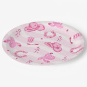 Assiettes En Carton Pink Cowgirl Rodeo Birthday Paper Plates (Angle)