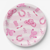 Assiettes En Carton Pink Cowgirl Rodeo Birthday Paper Plates (Devant)