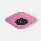 Assiettes En Carton Pink Custom Logo Entreprise Activité (Angulaire)