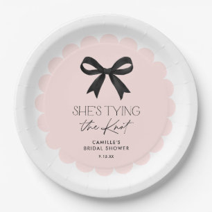 Assiettes En Carton Pink Elle noue le Wedding shower