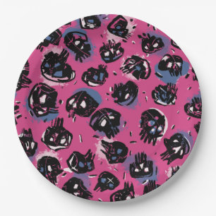 Assiettes En Carton Pink emo scull Artisanat & Fournitures de la Parti