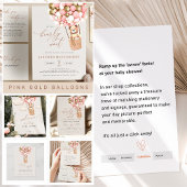 Assiettes En Carton Pink Gold Girl Nous Pouvons Attendre ! Baby shower