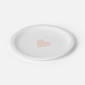 Assiettes En Carton Pink Heart (Angle)