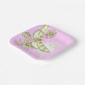 Assiettes En Carton Pink Lemon Lime Butterfly Throw Pillow (Angulaire)