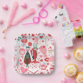 Assiettes En Carton pink monster valentines vampire ghost (Fête)